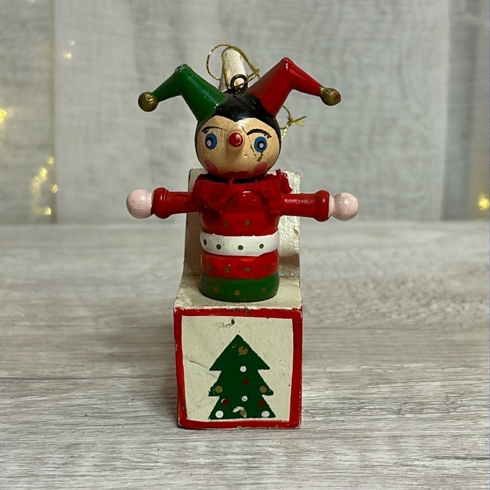 Vintage Jack in the Box Ornament